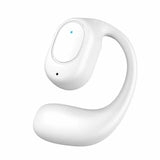 Wireless Bluetooth 5.2 Earphones with Noise Reduction Ear-mounted Design - White Without Accessories - Front View