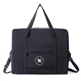 Foldable Travel Bag for Camping & Hiking - Large - Small Black - Side View