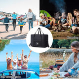 Foldable Travel Bag for Camping & Hiking - Large - Small Black - Extra Image