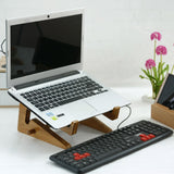 Wooden Desktop Cooling Stand for Computers and Tablets - Extra Image