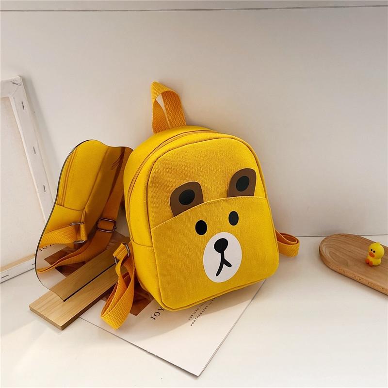 Adorable Bear Schoolbag for Kids - Cartoon Design - Deer Black