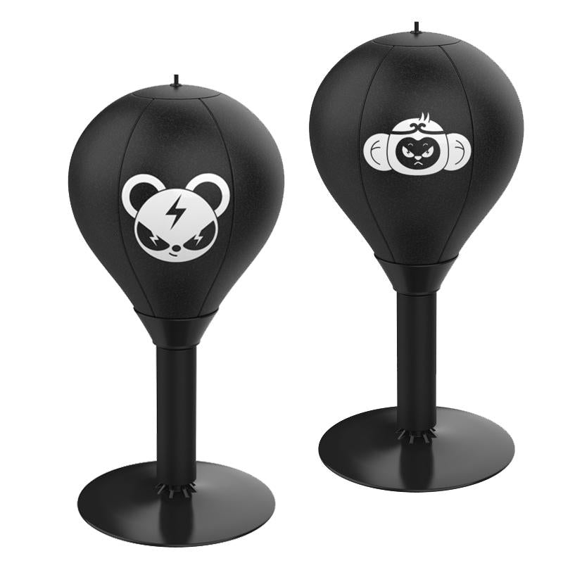 Desktop Speed Ball For Boxing Training - Bear Design With Gloves & Pump - Monkey+Pump