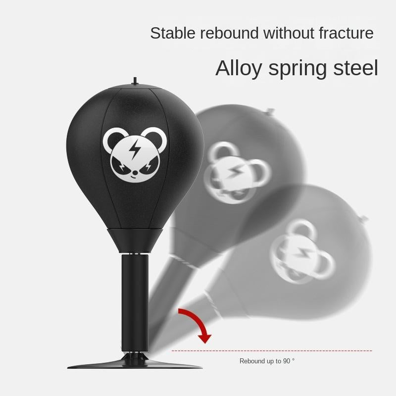 Desktop Speed Ball For Boxing Training - Bear Design With Gloves & Pump - Monkey+Pump
