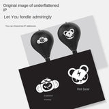 Desktop Speed Ball For Boxing Training - Bear Design With Gloves & Pump - Monkey+Pump - Rear View