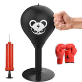 Desktop Speed Ball For Boxing Training - Bear Design With Gloves & Pump - Monkey+Pump - Extra Image