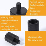 2-Pack Microphone Screw Adapters F10 5 / 8-27 Female To 3 / 8 Male - 45-Degree Angle