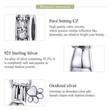 925 Sterling Silver Cat Charm For Diy Bracelet Style - Pendant - Side View