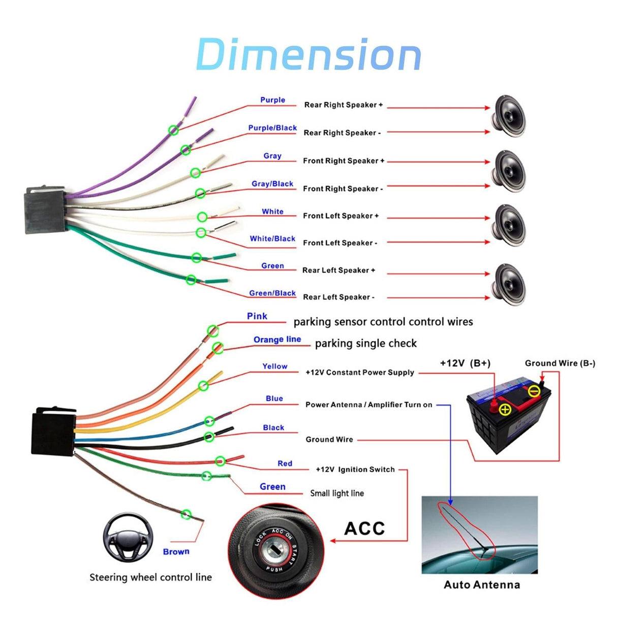 6.9 Inch Car Mp5 Player With Carplay Function & Backup Camera - Standard + 12 Light Camera