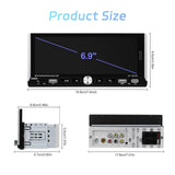 6.9 Inch Car Mp5 Player With Carplay Function & Backup Camera - Standard + 12 Light Camera