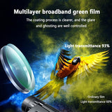 Foldable Hunting Binoculars for Outdoor Adventures - 200 X 25 With Phone Clip - Close-Up Angle