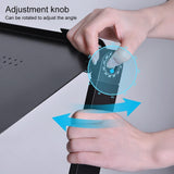 Portable Folding Laptop Desk with Height Adjustment and Storage - Side View