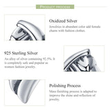 925 Sterling Silver Angel Wing Beads For Diy Bracelet Bead+Chain Style - Bead + Chain - 45-Degree Angle
