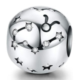 925 Sterling Silver Diy Zodiac Bracelet Beads Taurus Style - Taurus