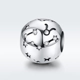 925 Sterling Silver Diy Zodiac Bracelet Beads Taurus Style - Taurus - Side View