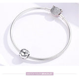 925 Sterling Silver Diy Zodiac Bracelet Beads Taurus Style - Taurus - Close-Up Angle