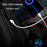 15.6 Silver Hard Shell Gaming Backpack - 45-Degree Angle