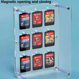 Switch Magnetic Crystal Card Storage Box - 14 Grid - Top-Down View