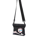 Waterproof One Shoulder Crossbody Bag For Drifting And Diving Small Black - Front View