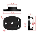 Aluminum Quick Release Tripod Mount for Sports Camera - 4 Holes - Top-Down View
