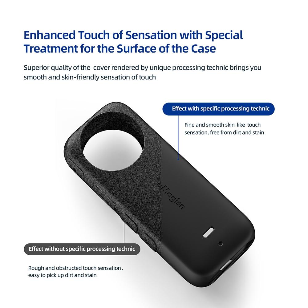 Amagisn Silicone Protective Cover for Insta360 X3 Body - Body+Lens Case (Blue)