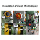 Industrial Magnetic Sensor Switch Punch Counter - Digital Display - Rear View