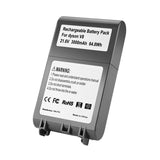 Replacement Battery for Dyson V8 Cordless Vacuum - 21.6v - 2500Mah - Rear View