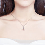 925 Sterling Silver Cat Pendant For Diy Bracelets & Necklaces Style - Pendent + Chain - Close-Up Angle
