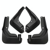 4Pcs / Set Car Auto Soft Plastic Splash Flaps Fender Guard - For Mercedes-Benz C-Class W205 2015-2020 - Front View