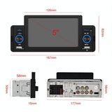 5 Inch Car Mp5 Inch Player W / Bluetooth & Microphone - Standard + 4 Lights Camera - Side View