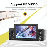 5 Inch Car Mp5 Inch Player W / Bluetooth & Microphone - Standard + 4 Lights Camera - Top-Down View