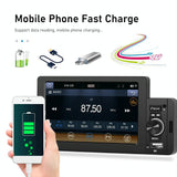 5 Inch Car Mp5 Inch Player W / Bluetooth & Microphone - Standard + 4 Lights Camera - Extra Image