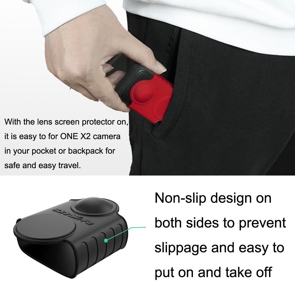 Silicone Protective Case for Insta360 one X2 - Sturdy and Stylish