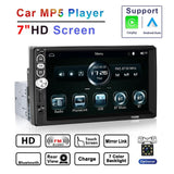 7 Inch Mp5 Bluetooth Carplay Player With Reversing Camera - Standard + 4 Lights - Close-Up Angle