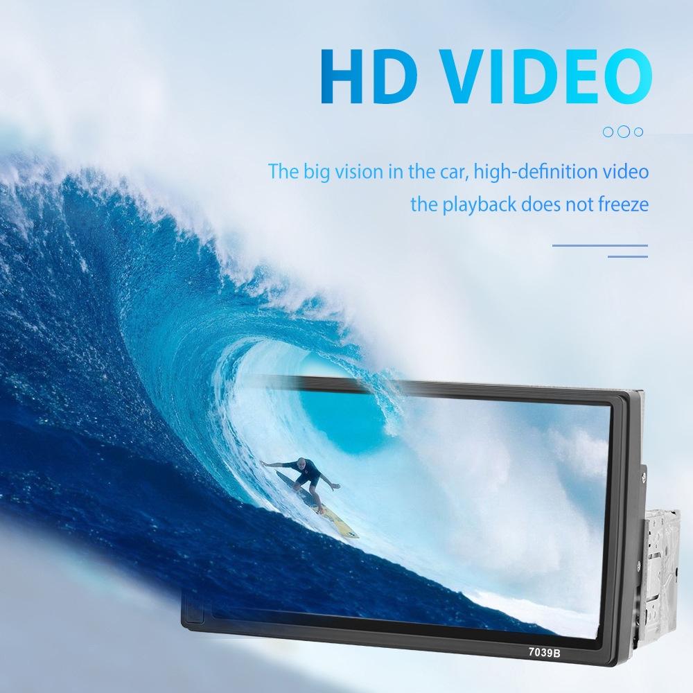 7 Inch Mp5 Bluetooth Carplay Player With Reversing Camera - Standard + 4 Lights