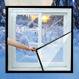 Double-layer Insulation Film for Indoor Windows - Windproof Soundproof Warm - 1.2x0.8m - Low Angle