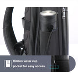 Waterproof Travel Laptop Backpack With Usb & Type-C Port - Large Capacity - Deluxe - Low Angle