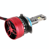 1 Pair 9012 Dc12V 65W 6000K 6500Lm Led Car Headlights - Front View