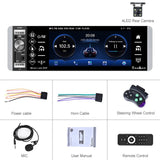 5.1 Inch Ips Capacitive Carplay Player + 4 Light Camera - A2905 - Side View