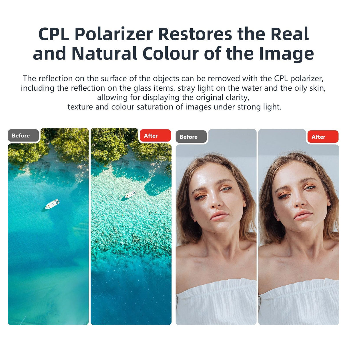 Waterproof Filter for Dji Action 4 Sports Camera - Cpl - Cpl