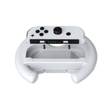 2 Pcs Oled Switch with Steering Wheel Handles - Black - Top-Down View
