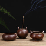 Hand-played Vatican Incense Burner - Pure Copper Small Antique - Close-Up Angle