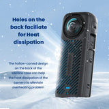 Amagisn Silicone Protective Cover for Insta360 X4 - Body Case + Lens Cover Gray