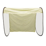 Beige Outdoor Clothes Drying Cover - Dustproof Rainproof Sun Protection - Lengthen Beige - Front View