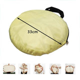 Beige Outdoor Clothes Drying Cover - Dustproof Rainproof Sun Protection - Lengthen Beige - 45-Degree Angle