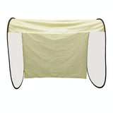 Beige Outdoor Clothes Drying Cover - Dustproof Rainproof Sun Protection - Lengthen Beige - Low Angle