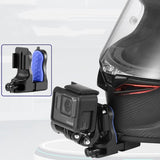 Universal Motorcycle Helmet Mount for Gopro Dji and Sjcam Cameras - Set 2 - 45-Degree Angle