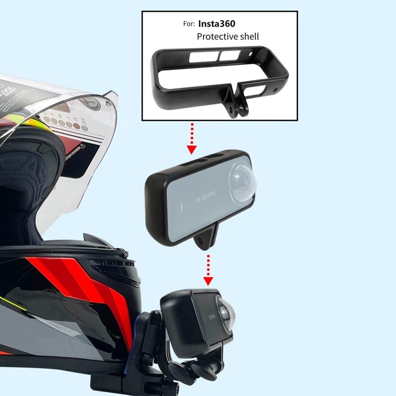 Universal Motorcycle Helmet Mount for Gopro Dji and Sjcam Cameras - Set 2