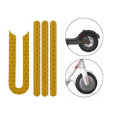 Reflective Stickers for Xiaomi Mijia M365 Pro Scooter - Yellow - Front View