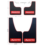 2Pcs Car Tire Mud Flap Modification Plastic Anti-Splash Mud Flap Fender Guard - Cat Eye - Cat Eye - Side View