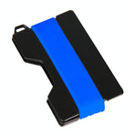 Rfid Card Holder & Edc Wallet Anti Theft Aluminum Alloy Blue
